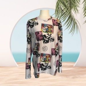 New Swiminista X James Peter Henry Long Sleeve Swim Shirt Size Med